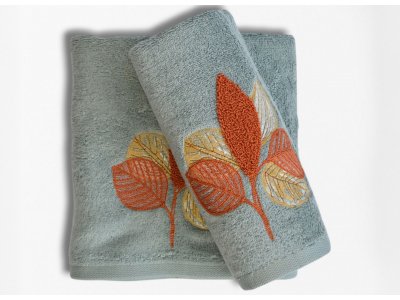 Подарочный набор полотенец Maribor - Leaf Mint (Turkey), 2 штуки Подарочный набор полотенец Maribor - Leaf Mint (Turkey), 2 штуки